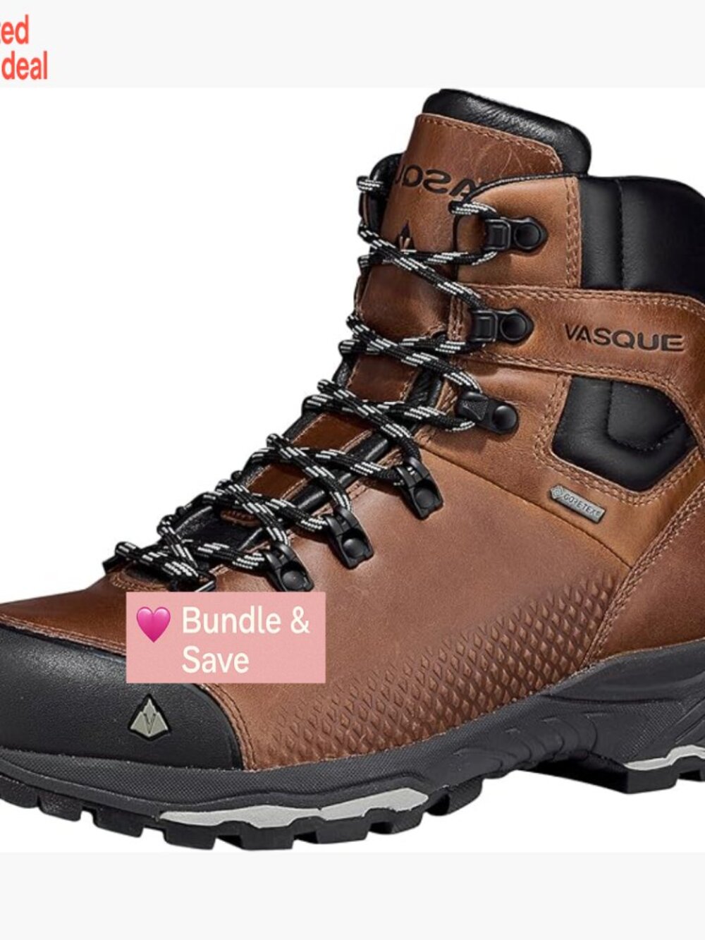 Waterproof Hiking Boots Lace-Up Ankle High Gore-Tex Leather